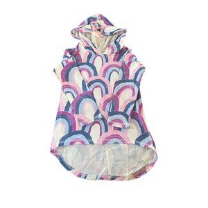 Tea Collection Rainbows Hooded Tunic Tee Size 4